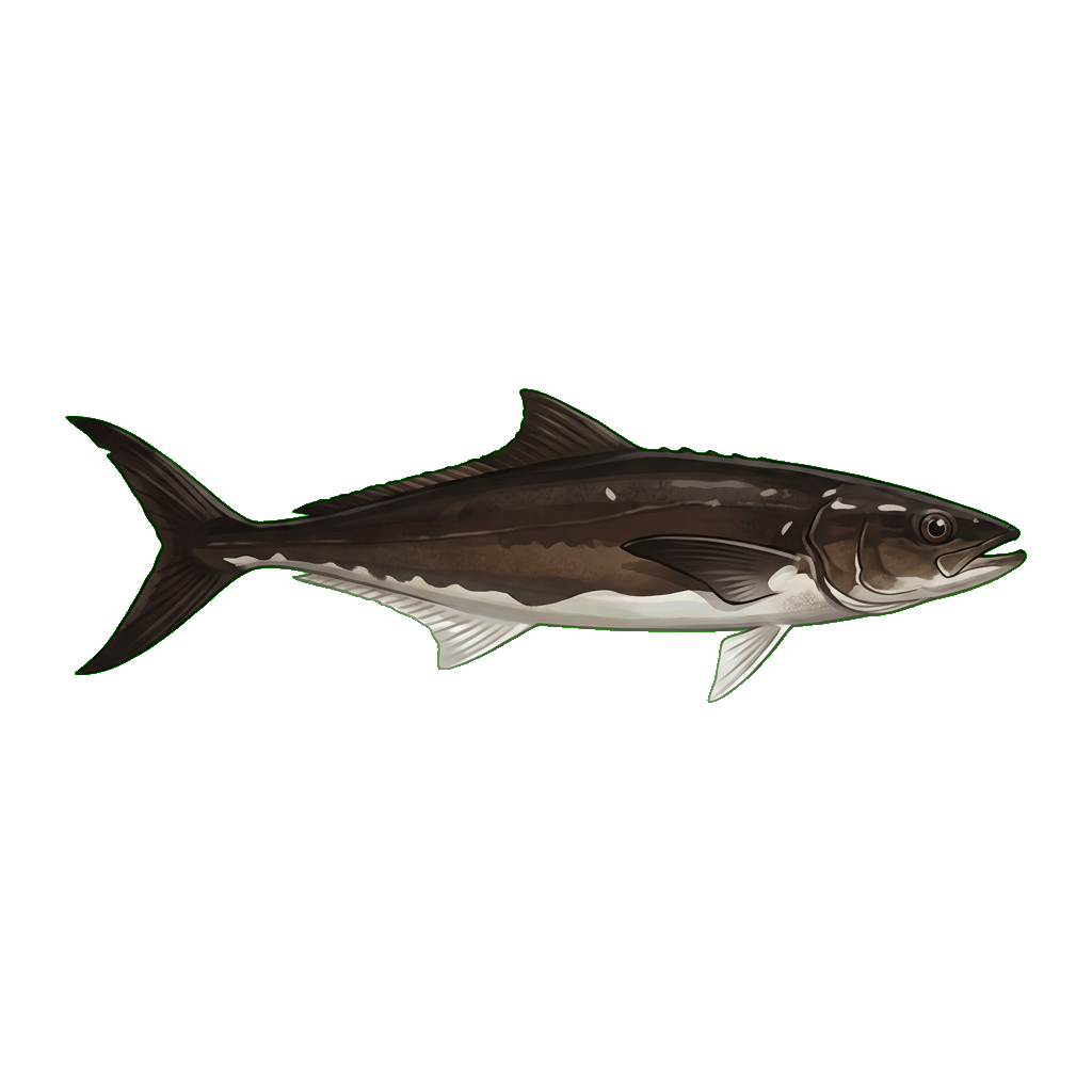 Stylized 2D illustration of Escolar
