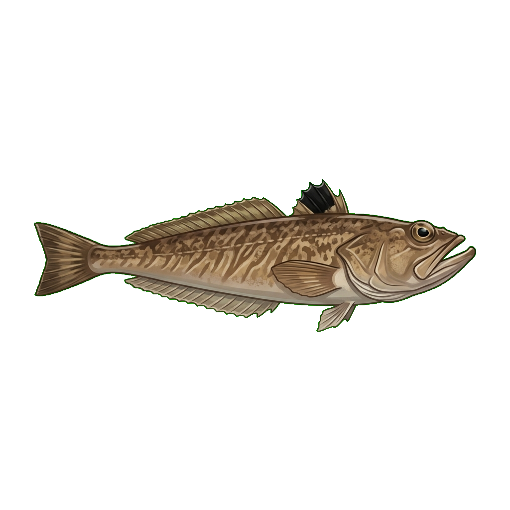 Stylized 2D illustration of Greater weever