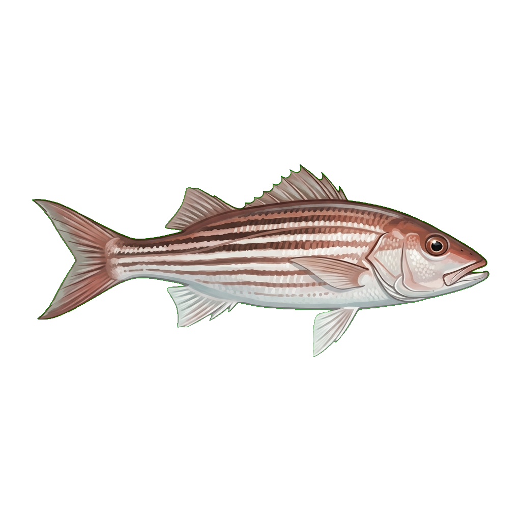 Stylized 2D illustration of Mullet snapper