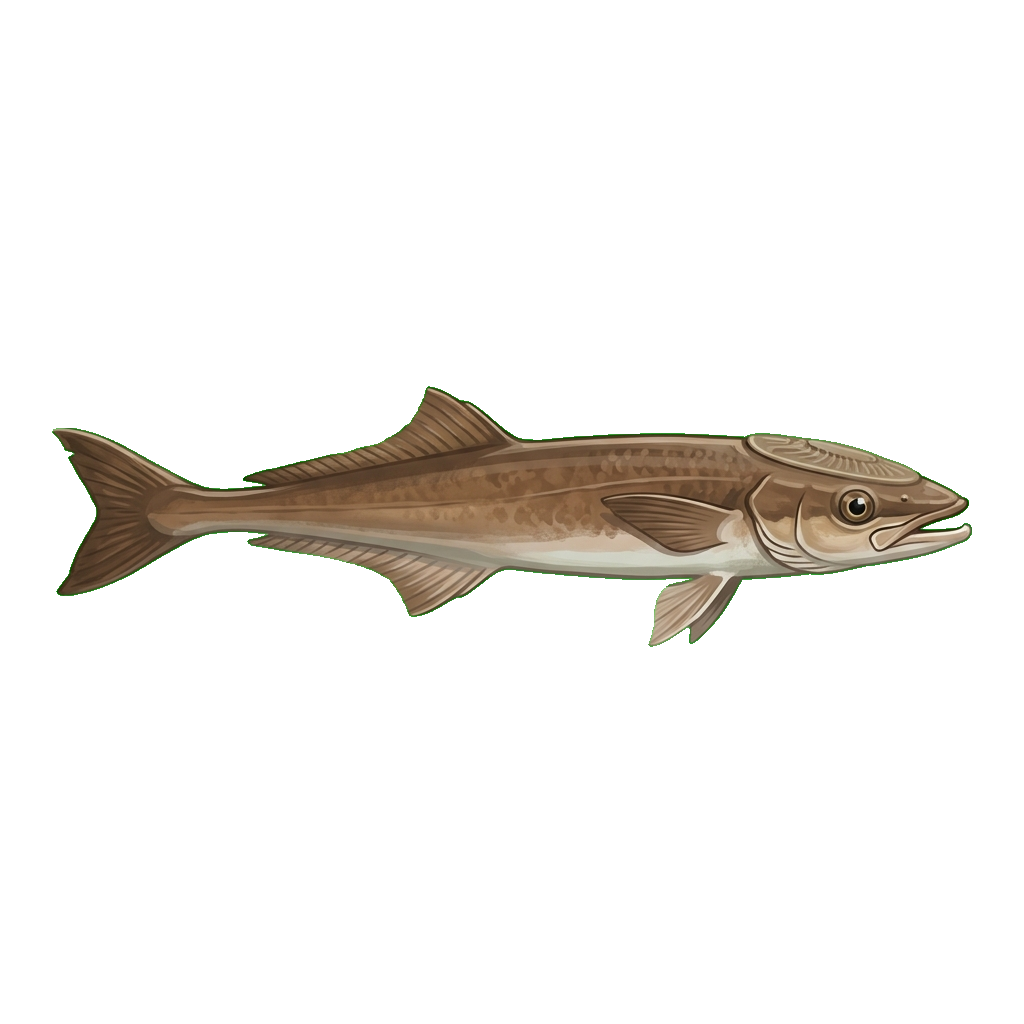 Stylized 2D illustration of Shark sucker