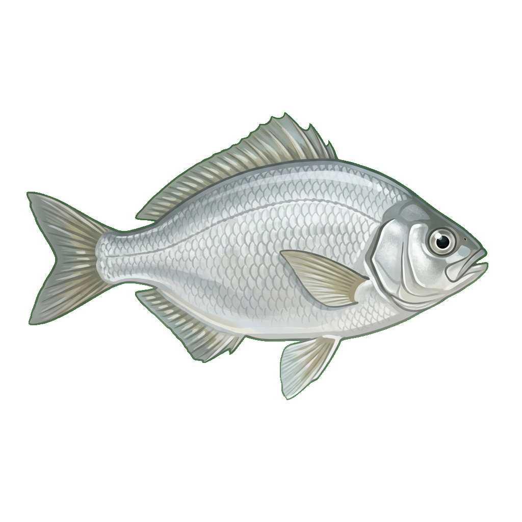 Stylized 2D illustration of Walleye surfperch